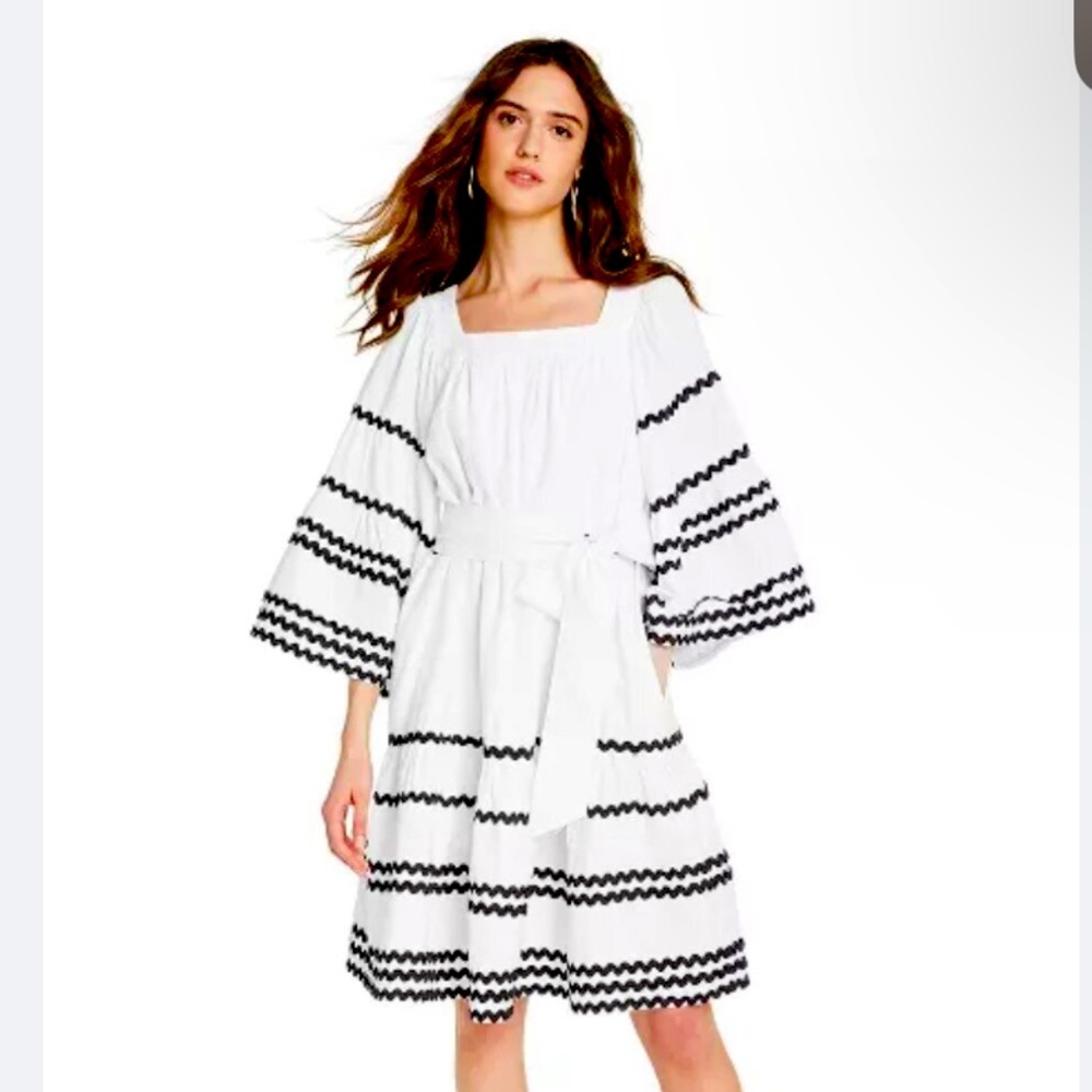 Lisa Marie Fernandez x Target collab black and white summer dress